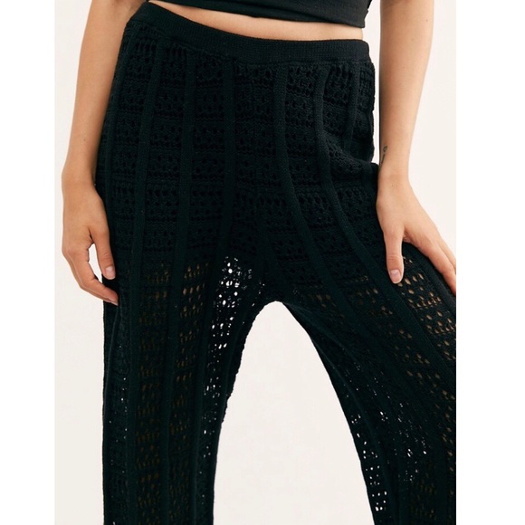 NEW FP BEACH Black Crochet Pant Small - Picture 5 of 8